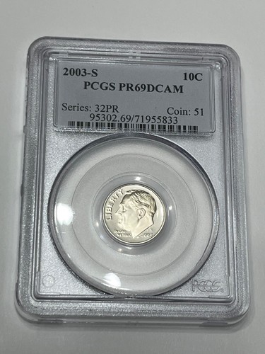2003 10c pcgs pr69dcam - 2003-s,