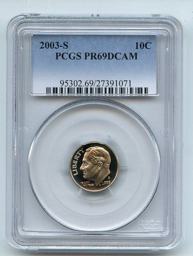 2003 10c roosevelt dime - 10c, pcgs